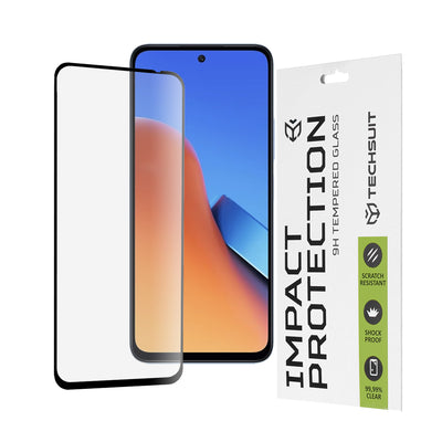 Folie de protectie pentru Xiaomi Redmi 12 4G, Techsuit 111D Full Cover / Full Glue Glass