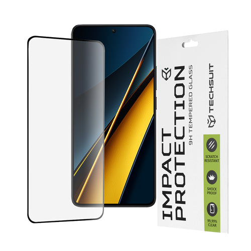 Folie de protectie pentru Xiaomi POCO X6 Pro, Techsuit 111D Full Cover / Full Glue Glass