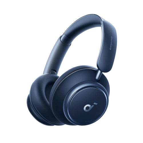 Casti wireless Anker Space Q45 (A3040G31), Bluetooth 5.3, Anulare zgomot, USB-C, albastru