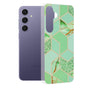 Husa pentru Samsung Galaxy S24 Plus, Techsuit Marble Series, verde