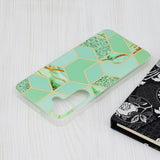 Husa pentru Samsung Galaxy S24 Plus, Techsuit Marble Series, verde