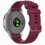 Curea pentru Garmin vivoactive 3, Techsuit Watchband 20mm (W006) -Samsung Galaxy Watch 4/5/Active 2, Huawei Watch GT 3 (42mm)/GT 3 Pro (43mm), bordo