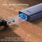 Hub USB Baseus UltraJoy (B00052805813-00), Type-C to HDMI, 2x USB, Type-C, RJ45, SD, TF, gri