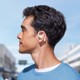 Casti wireless Anker SoundCore AeroFit (A3872G21), pentru Sport, Bluetooth, Rezistent la apa, alb