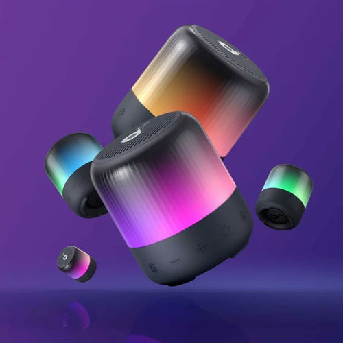 Boxa portabila Anker SoundCore Glow Mini (A3136G11), 360° Sound, 8W, IP67, negru