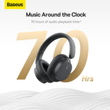 Casti wireless Baseus Bowie D05 (NGTD020213), Bluetooth 5.3, ENC ANC pentru HD Calls, gri
