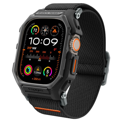 Curea pentru Apple Watch Ultra, Spigen Lite Fit Pro (ACS07104), negru