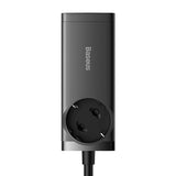 Incarcator retea Baseus /Powerstrip (PSZM000401), GaN3 Pro, 2xUSB, 2xUSB-C, AC, 100W, negru