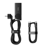 Incarcator retea Baseus /Powerstrip (PSZM000401), GaN3 Pro, 2xUSB, 2xUSB-C, AC, 100W, negru