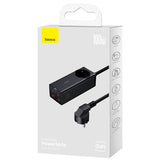 Incarcator retea Baseus /Powerstrip (PSZM000401), GaN3 Pro, 2xUSB, 2xUSB-C, AC, 100W, negru