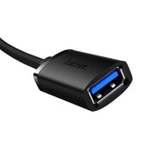 Cablu Baseus Extension Cable AirJoy Series (B00631103111-01), USB Male to Female USB 3.0, 0.5m, negru