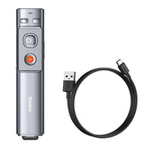 Baseus Telecomanda Portocaliu Dot (WKCD000013), pentru Presentation, cu a Rosu Laser Pointer, Gri