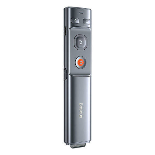 Baseus Telecomanda Portocaliu Dot (WKCD000013), pentru Presentation, cu a Rosu Laser Pointer, Gri