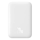 Baterie Externa Baseus Magnetic Mini Air (P10059002223-00), USB-C, MagSafe, 6000mAh, 20W, Alb