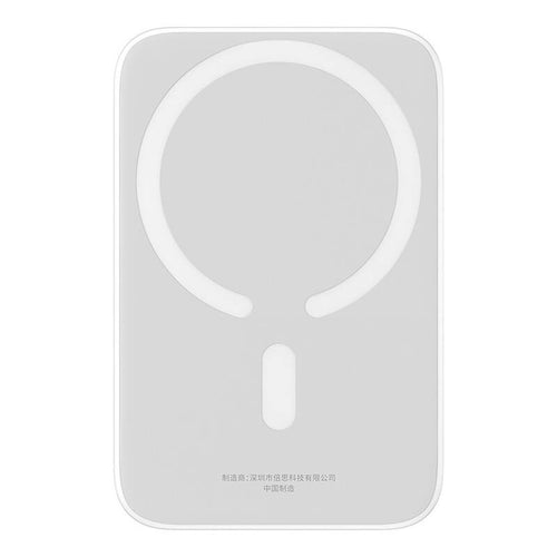 Baterie Externa Baseus Magnetic Mini Air (P10059002223-00), USB-C, MagSafe, 6000mAh, 20W, Alb