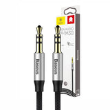 Cablu audio Baseus (CAM30-CS1), Jack to Jack, 1.5m, negru