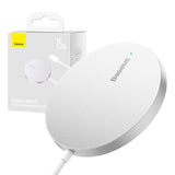 Incarcator wireless Baseus Magnetic Incarcator Wireless Mini 3 (CCJJ040012), Type-C, 15W, 2A, 115-205 kHz, alb