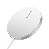 Incarcator wireless Baseus Magnetic Incarcator Wireless Mini 3 (CCJJ040012), Type-C, 15W, 2A, 115-205 kHz, alb