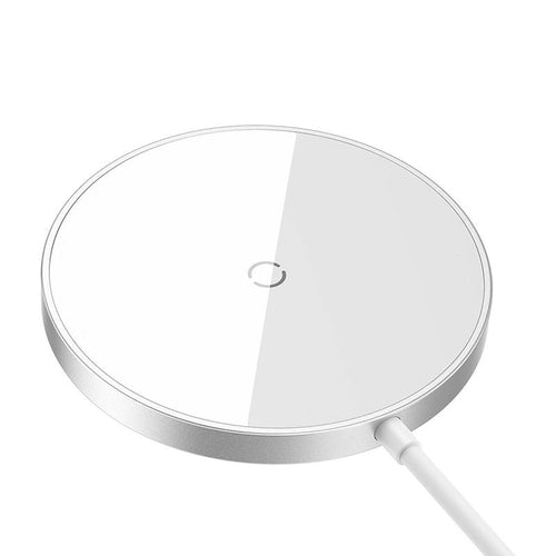 Incarcator wireless Baseus Magnetic Incarcator Wireless Mini 3 (CCJJ040012), Type-C, 15W, 2A, 115-205 kHz, alb