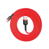 Cablu Baseus de date Cafule (Catklf-C09), USB to Type-C, QC3.0, 2A, 2m, rosu