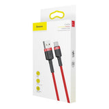 Cablu Baseus de date Cafule (Catklf-C09), USB to Type-C, QC3.0, 2A, 2m, rosu