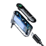 Modulator FM Baseus Wireless Transmitter Bsba-02 (WXQY010001), Bluetooth 5.0, AUX, 50Hz-20kHz, 145mAh, Micro-USB Charging Port, negru