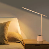 Baseus Lampa de Birou Smart Eye (Dgzg-02), Reincarcabil, 2200mAh, Type-C Cable, Alb