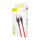 Cablu Baseus de date Cafule (Catklf-B09), USB to Type-C, Incarcare rapida, QC3.0, 3A, 1m, rosu