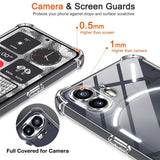 Husa pentru Nothing Phone (2), Techsuit Shockproof Clear Silicone, transparenta