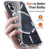 Husa pentru Nothing Phone (2), Techsuit Shockproof Clear Silicone, transparenta