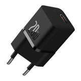 Incarcator retea Baseus (P10110900113-00), Type-C Cable Included, GaN, Type-C, 20W, 1m, negru