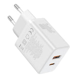 Incarcator retea Baseus (P10111404213-00), USB, Type-C, Incarcare rapida 30W, alb