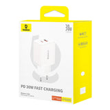 Incarcator retea Baseus (P10111404213-00), USB, Type-C, Incarcare rapida 30W, alb