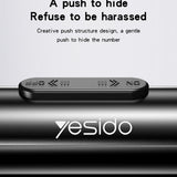 Yesido Parking Number (C202), pentru Dashboard, Small Size, Number Hiding, Weather-Resistant, Removable Adhesive, Negru