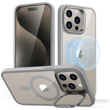 Husa pentru iPhone 15 Pro, ESR Classic Hybrid HaloLock Kickstand, gri