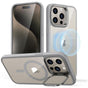 Husa pentru iPhone 15 Pro, ESR Classic Hybrid HaloLock Kickstand, gri
