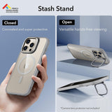 Husa pentru iPhone 15 Pro, ESR Classic Hybrid HaloLock Kickstand, gri