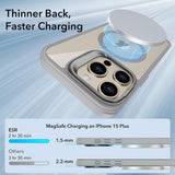 Husa pentru iPhone 15 Pro, ESR Classic Hybrid HaloLock Kickstand, gri
