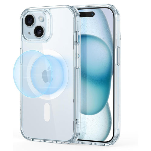 Husa pentru iPhone 15 Plus, ESR Classic Hybrid HaloLock, bleu