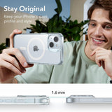 Husa pentru iPhone 15 Plus, ESR Classic Hybrid HaloLock, bleu