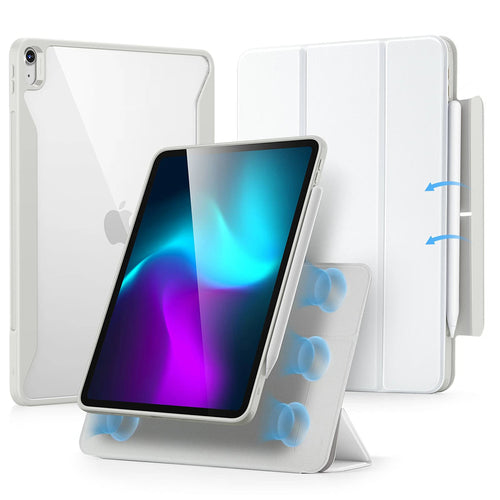 Husa tableta pentru iPad Air 13 (2024), ESR Rebound Hybrid, alb