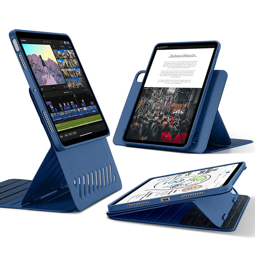 Husa tableta pentru iPad Air 13 (2024), ESR Shift Magnetic, albastru