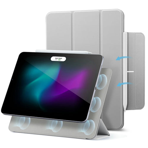 Husa tableta pentru iPad Air 13 (2024), ESR Rebound Magnetic, gri