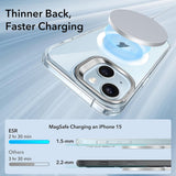 Husa pentru iPhone 15, ESR Classic Hybrid HaloLock Kickstand, bleu