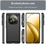 Husa pentru Realme 12 Pro, Techsuit Carbon Silicone, albastru