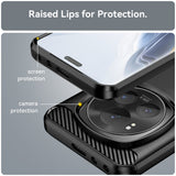 Husa pentru Honor Magic6 Pro, Techsuit Carbon Silicone, albastru