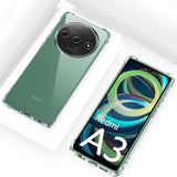 Husa pentru Xiaomi Redmi A3, Techsuit Shockproof Clear Silicone, transparenta
