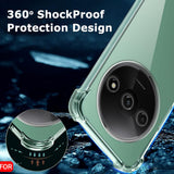 Husa pentru Xiaomi Redmi A3, Techsuit Shockproof Clear Silicone, transparenta