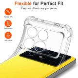 Husa pentru Xiaomi POCO X6 Pro, Techsuit Shockproof Clear Silicone, transparenta