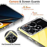 Husa pentru Xiaomi POCO X6 Pro, Techsuit Shockproof Clear Silicone, transparenta